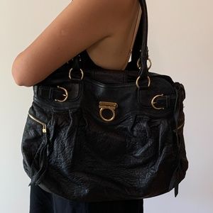 Salvatore Ferragamo purse - black leather